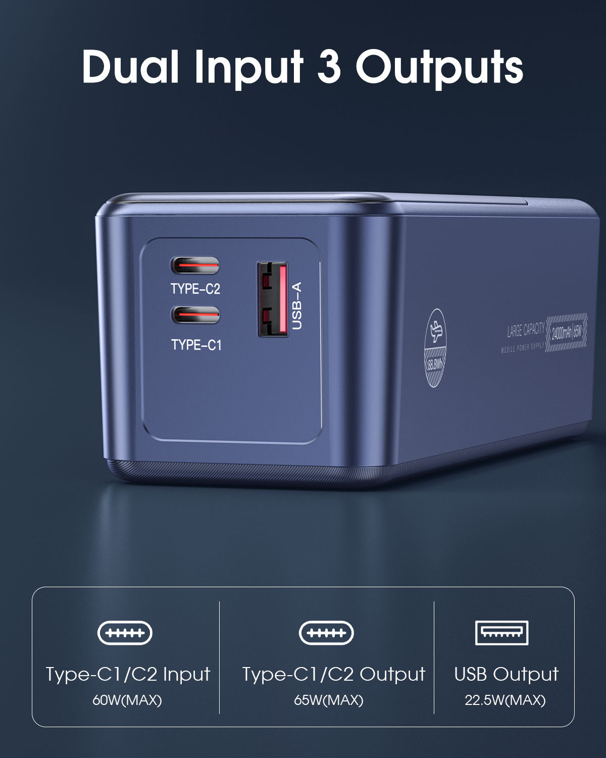 💻 65W Power Bank - High-Power USB-C PD Laptop Charger Portable Battery Pack - Image 7